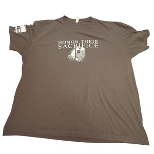 Mens Honor Their Sacrifice T V P Graphic T Shirt 3XL